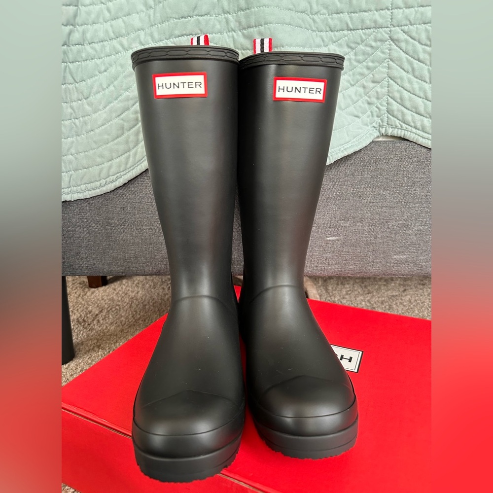 Hunter PLAY Black Rain Boots